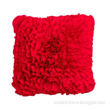 MOSELL! Fashion 3D Flower Hand-Made Polyester Cushion